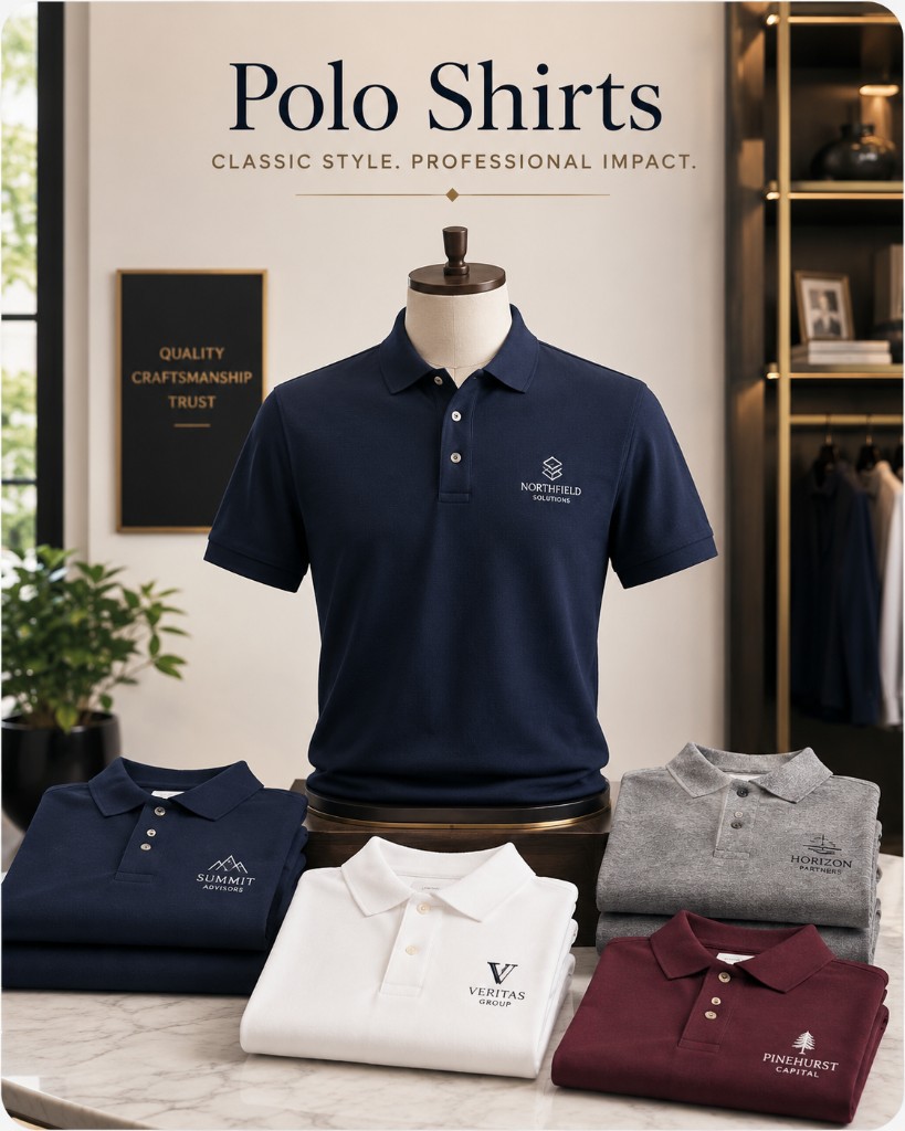 Embroidered and printed polo shirts for Reading staff uniforms