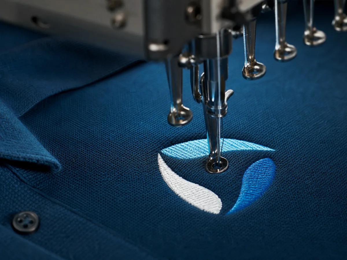 Embroidered polo shirts and workwear for Reading company uniforms